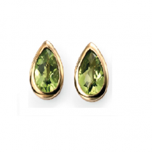  YELLOW PERIDOT TROP STUD EARRINGS
